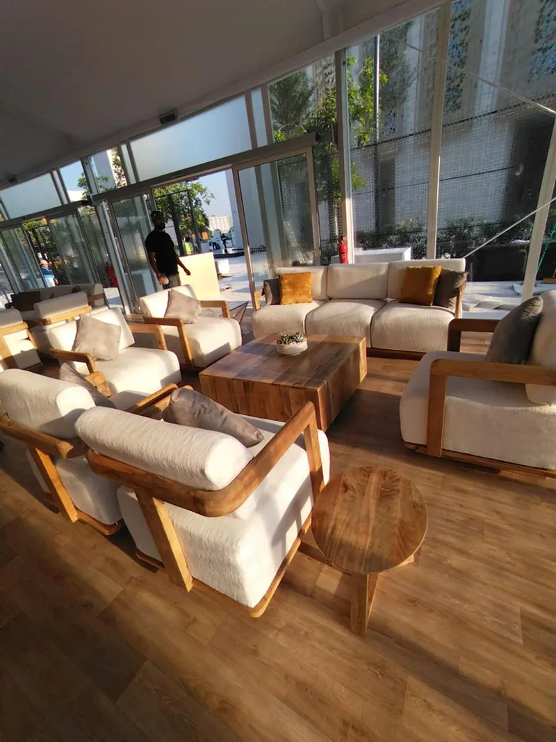 Carefully planned furniture layout supporting guest comfort throughout the inauguration venue.