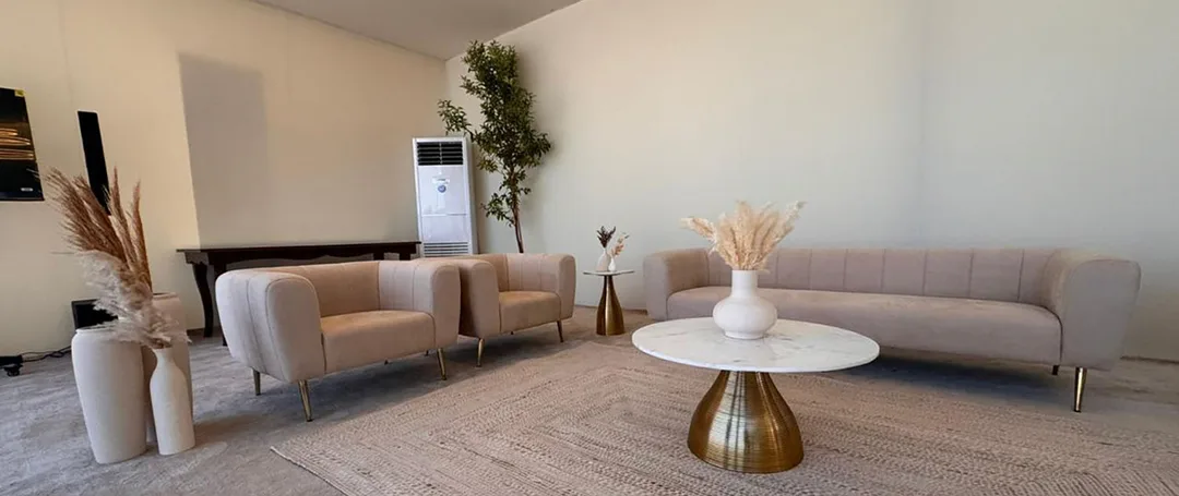 Evolution Furniture lounge seating creating a premium hospitality environment at Al Forsan Club Abu Dhabi.
