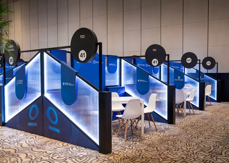 Elegant conference hospitality furniture complementing the premium interiors of St. Regis Saadiyat.
