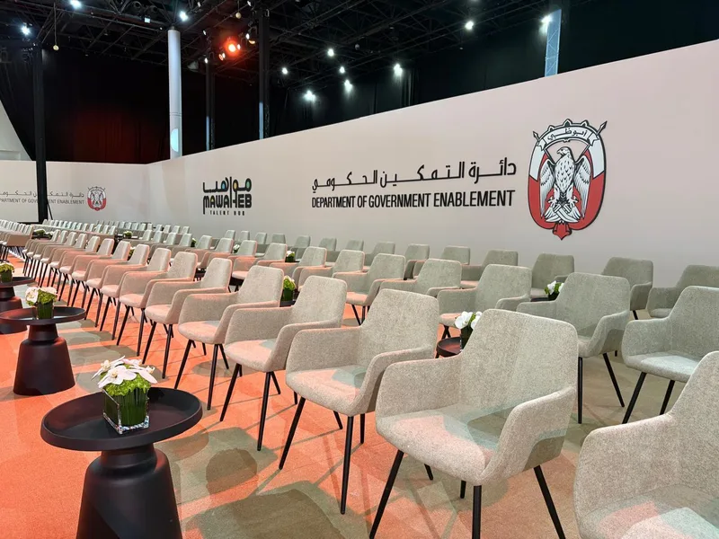 Evolution Furniture supplied elegant VVIP seating and coffee tables for executive guests.