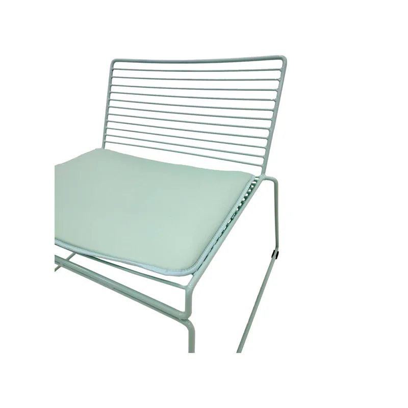 F-AC126-GM Isla accent chair with mint green metal frame