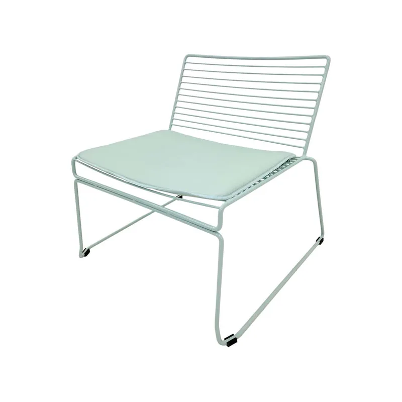 F-AC126-GM Isla accent chair with mint green metal frame