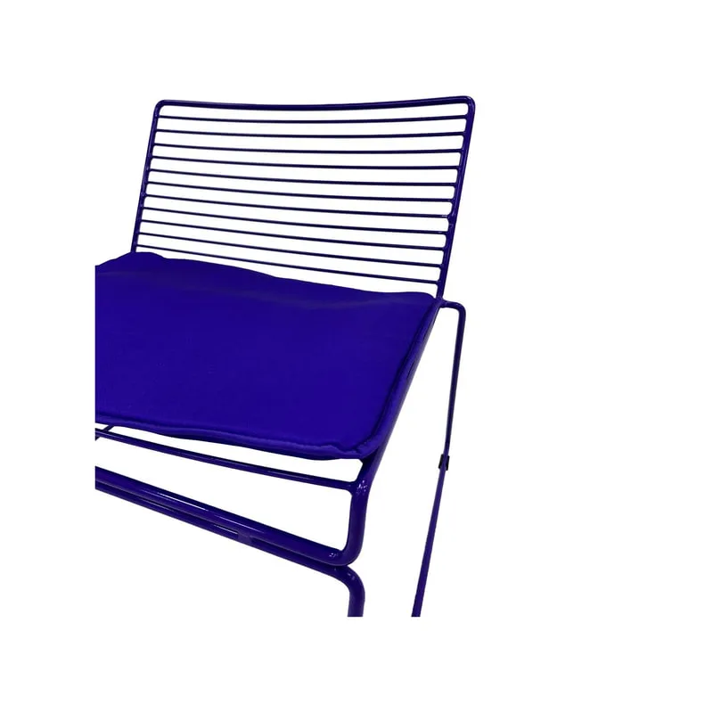 F-AC126-PR Isla accent chair with purple metal frame