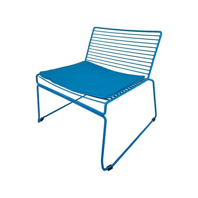 F-AC126-TQ Isla accent chair with turquoise metal frame