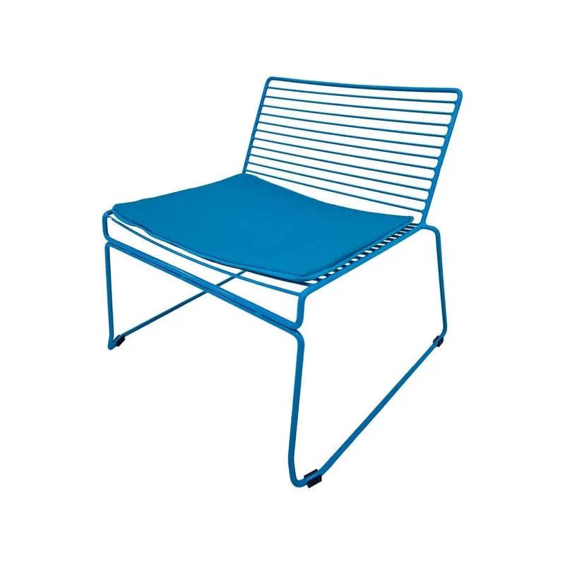 F-AC126-TQ Isla accent chair with turquoise metal frame