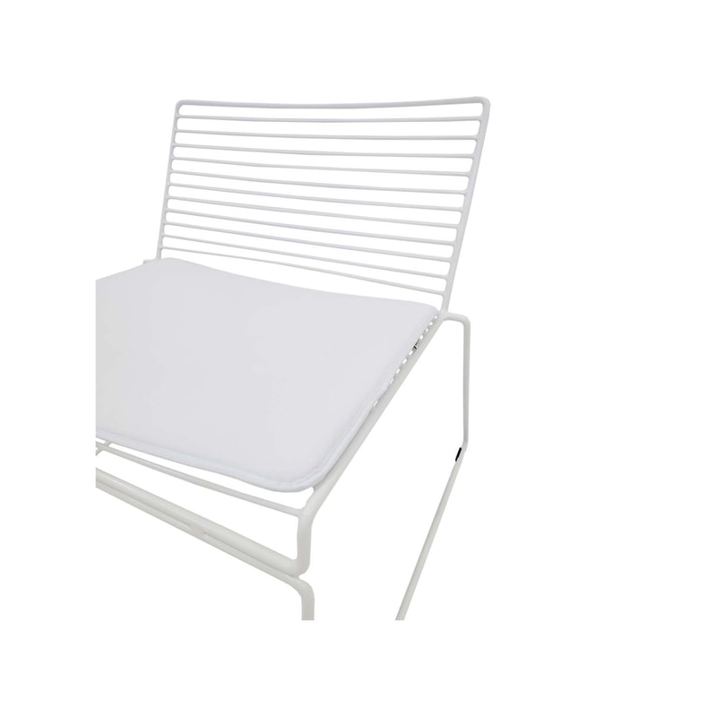 F-AC126-WH Isla accent chair with white metal frame