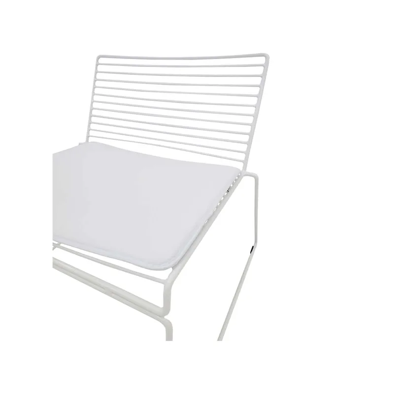 F-AC126-WH Isla accent chair with white metal frame