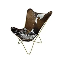 Cassidy Accent Chair - Brown + White F-AC137-WB