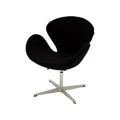 Swan Accent Chair - Black F-AC142-BL