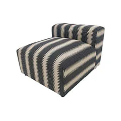 Missoni Accent Chair - Black + Cream ​​​F-AC175-BC