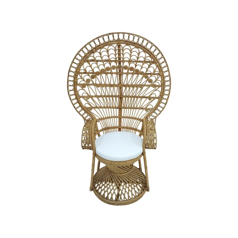 F-AC204-NT Peacock chair with natural cane frame 