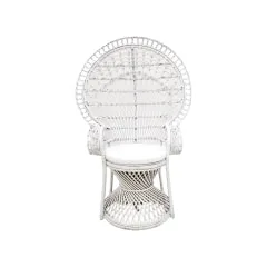 Peacock Chair - White F-AC204-WH
