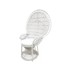 Peacock Chair - White ​​ ​F-AC204-WH