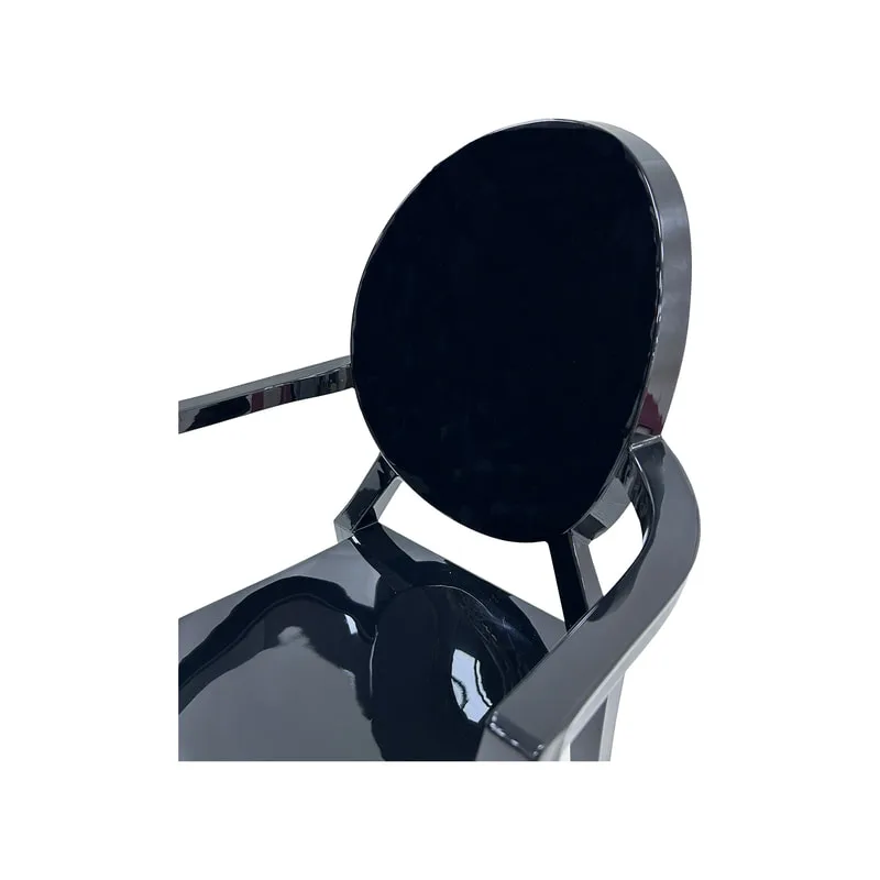 F-AR106-BL Ghost armchair in black acrylic