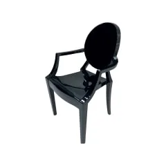 Ghost Armchair - Black F-AR106-BL