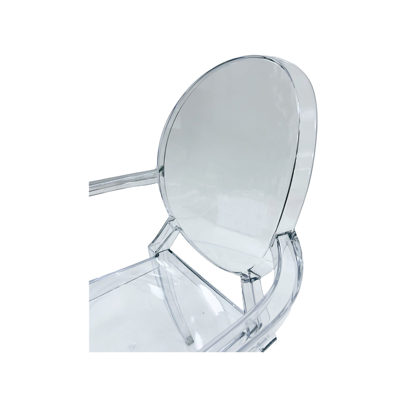 F-AR106-CL Ghost armchair in clear acrylic