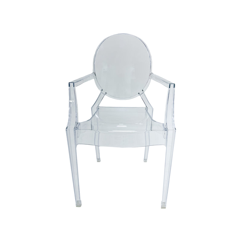 F-AR106-CL Ghost armchair in clear acrylic