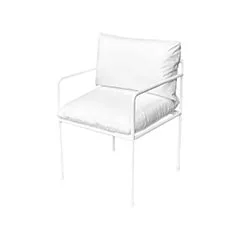 Fusion Armchair - White F-AR118-WH