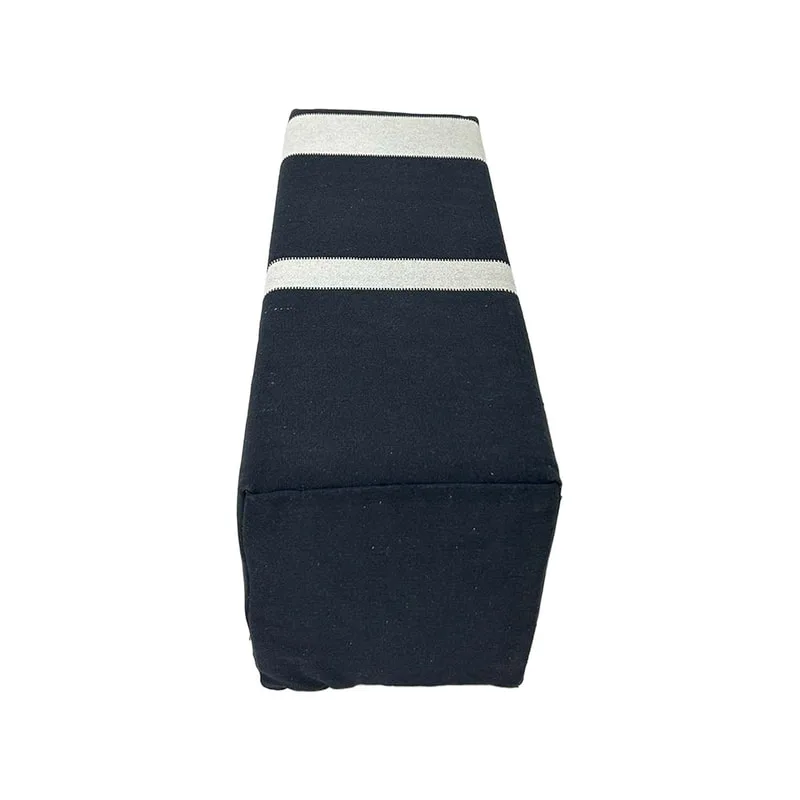 F-AS120-BW Arabic armrest in black & white fabric