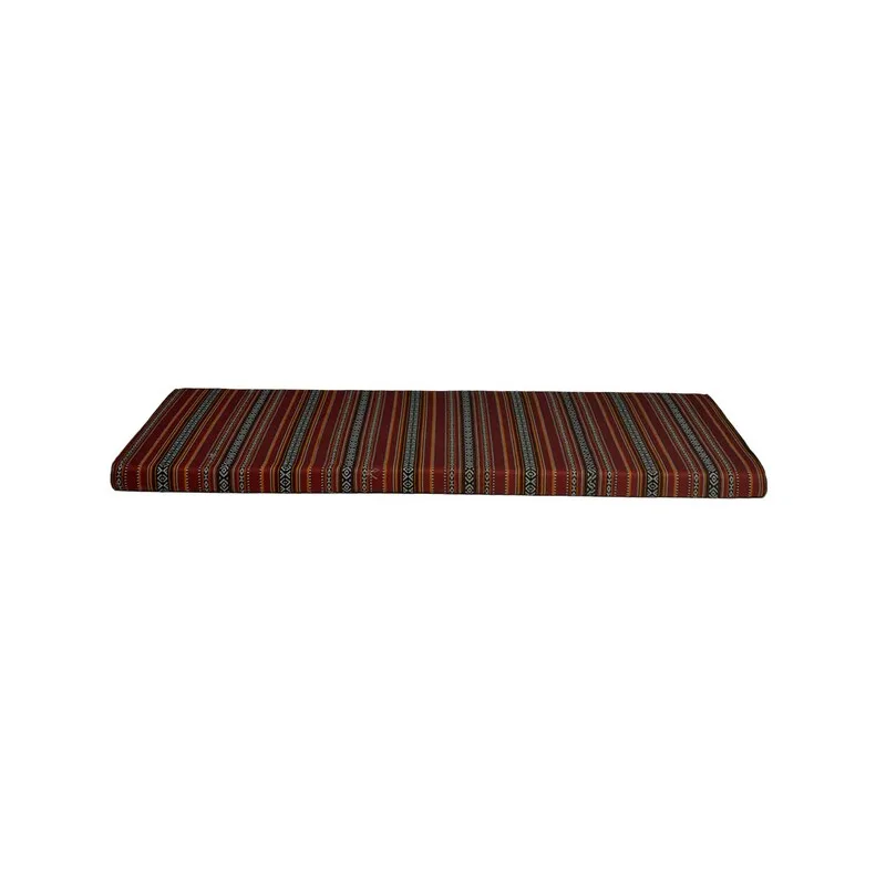 F-AS401-DR Arabic base cushion in dark red fabric
