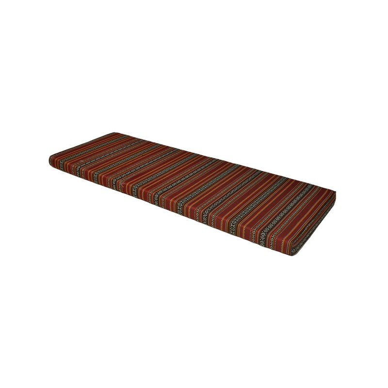 F-AS401-DR Arabic base cushion in dark red fabric