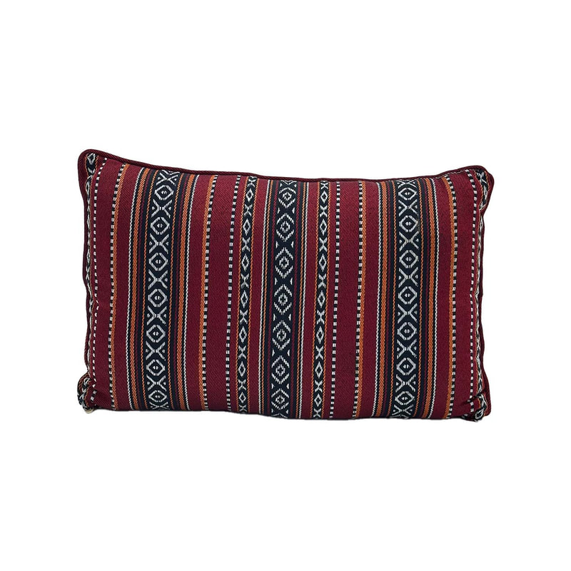 F-AS410-DR Arabic pillow in dark red fabric