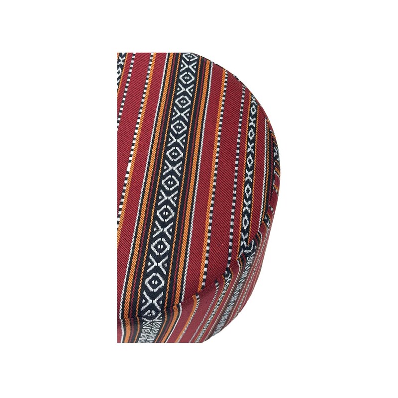 F-AS450-DR Arabic stool in dark red fabric