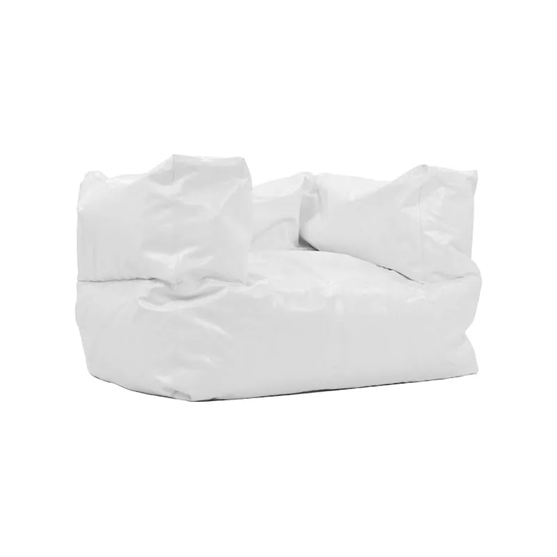 F-BB101-WH Vancouver bean bag armchair in white leatherette