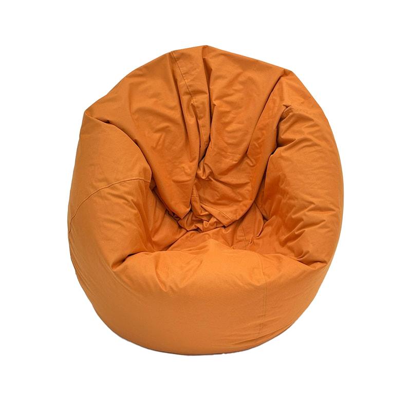 F-BB103-OR Miami bean bag in orange fabric