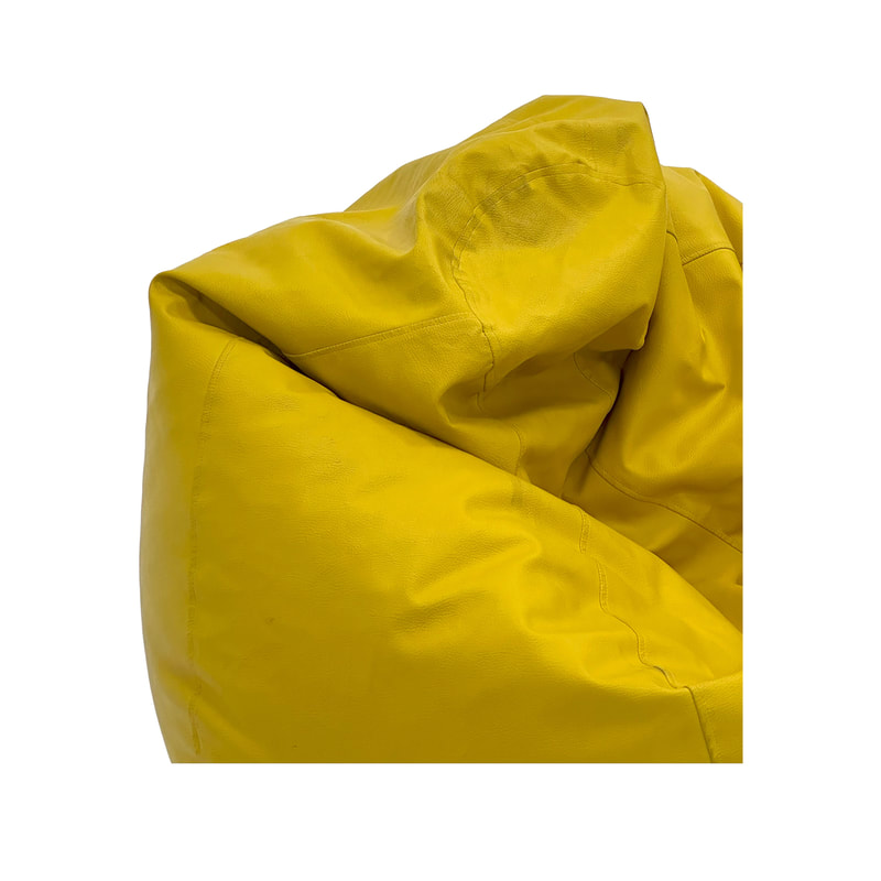 F-BB103-YL Miami bean bag in yellow fabric