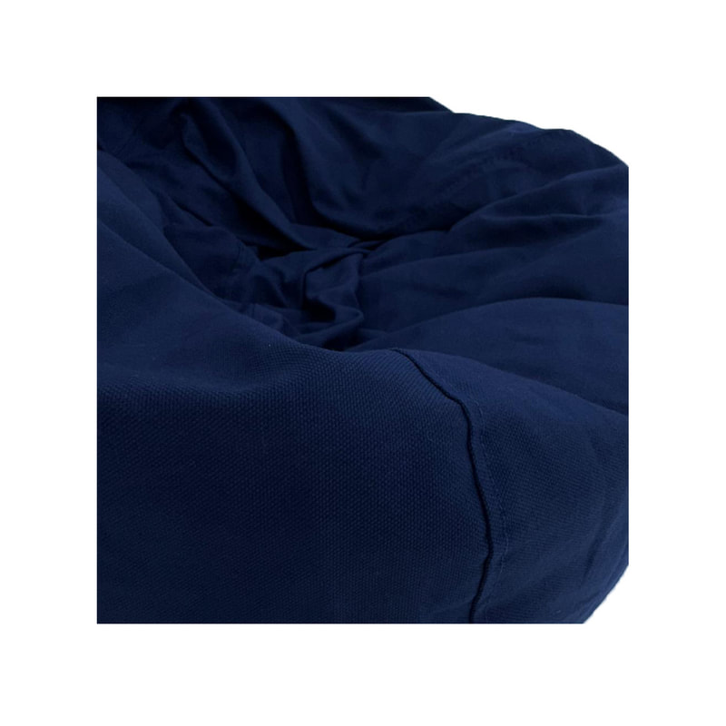 F-BB104-DB Texas bean bag in dark blue fabric