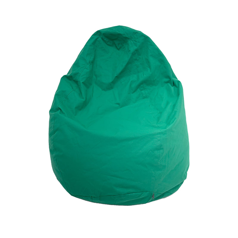 F-BB104-GR Texas bean bag in green fabric