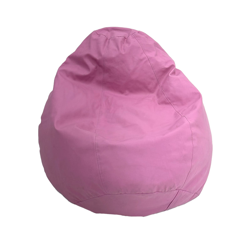 F-BB104-PI Texas bean bag in pink fabric
