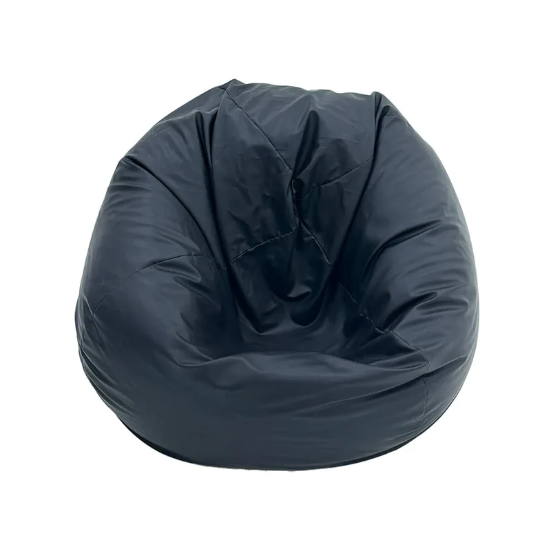 F-BB105-BL Stavanger bean bag in black leatherette