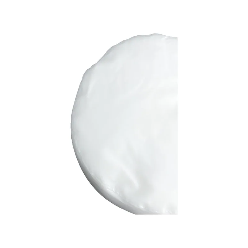 F-BB110-WH Oslo round bean bag in white leatherette