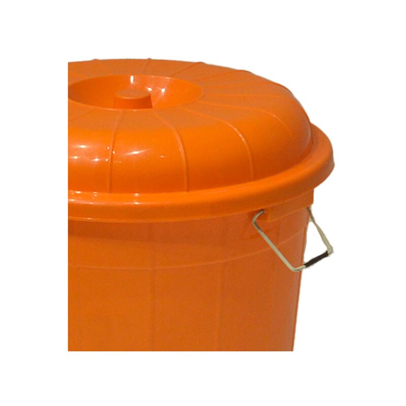 F-BI121-OR Type 1 Site bin in orange with a separate lid
