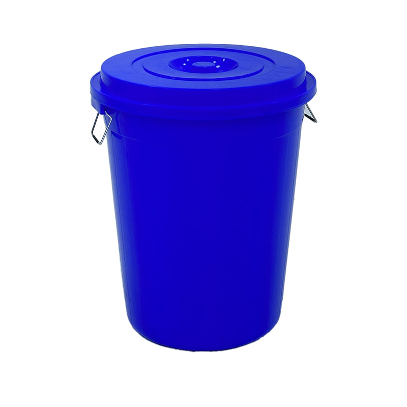 F-BI123-DB Type 3 Site bin in dark blue with a separate lid 