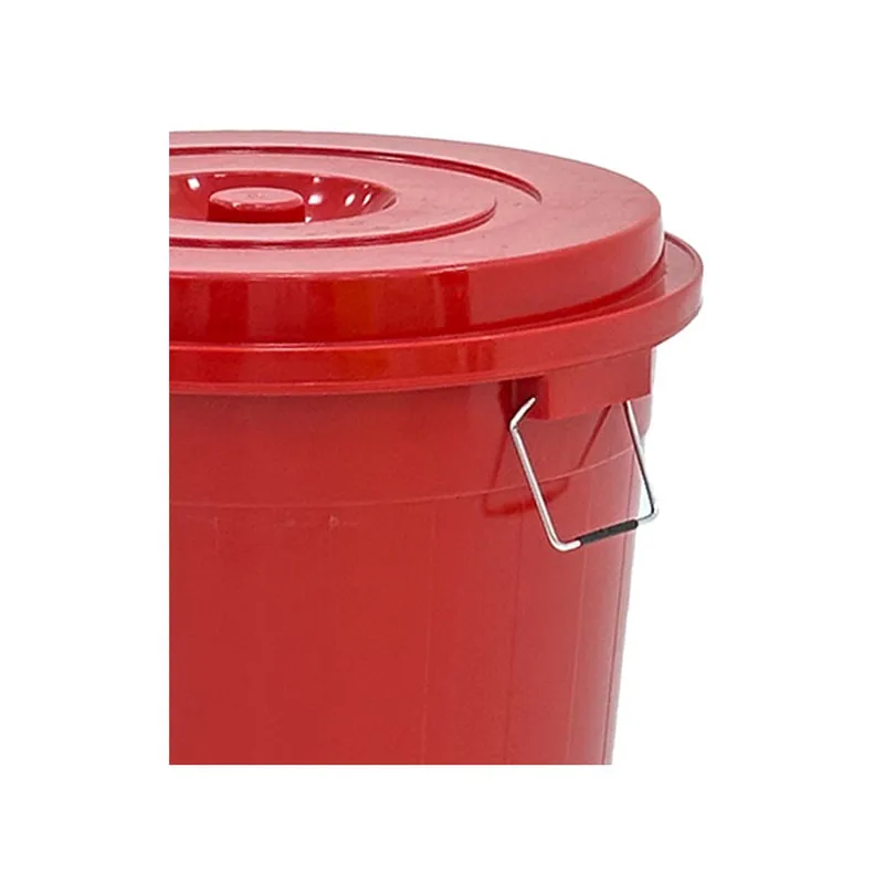 F-BI123-RE Type 3 Site bin in red with a separate lid