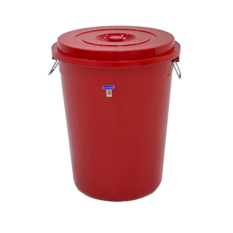 F-BI123-RE Type 3 Site bin in red with a separate lid