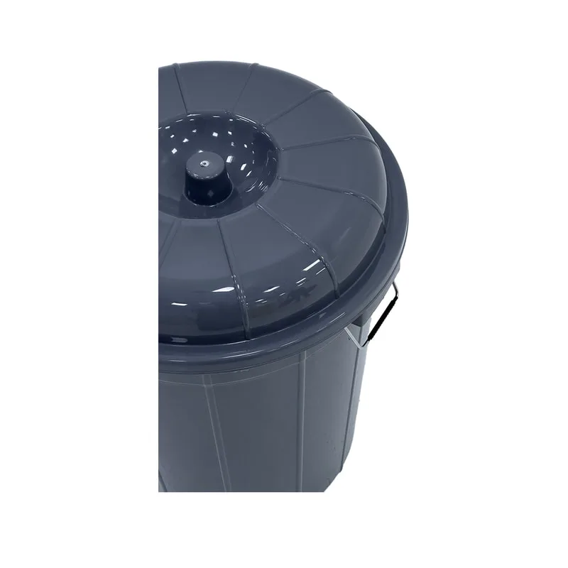 F-BI123-DG Type 3 Site bin in dark grey with a separate lid