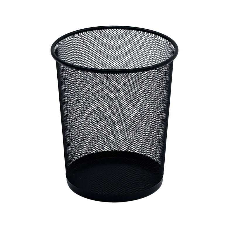 F-BI181-BL Type 1 Waste paper bin in black metal
