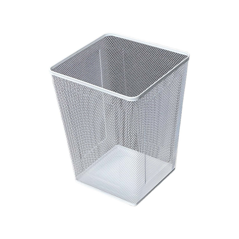F-BI182-WH Type 2 Waste paper bin in white metal