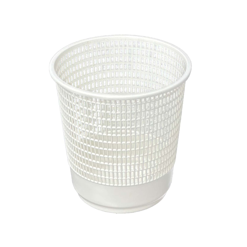 F-BI183-WH Type 3 Waste paper bin in white plastic