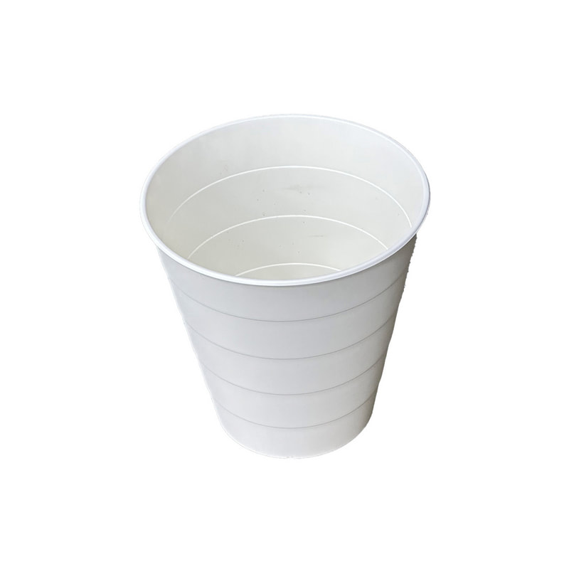 F-BI186-WH Type 6 waste paper bin in white