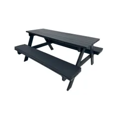 Picnic Bench - Type 1 - Black F-BK401-BL