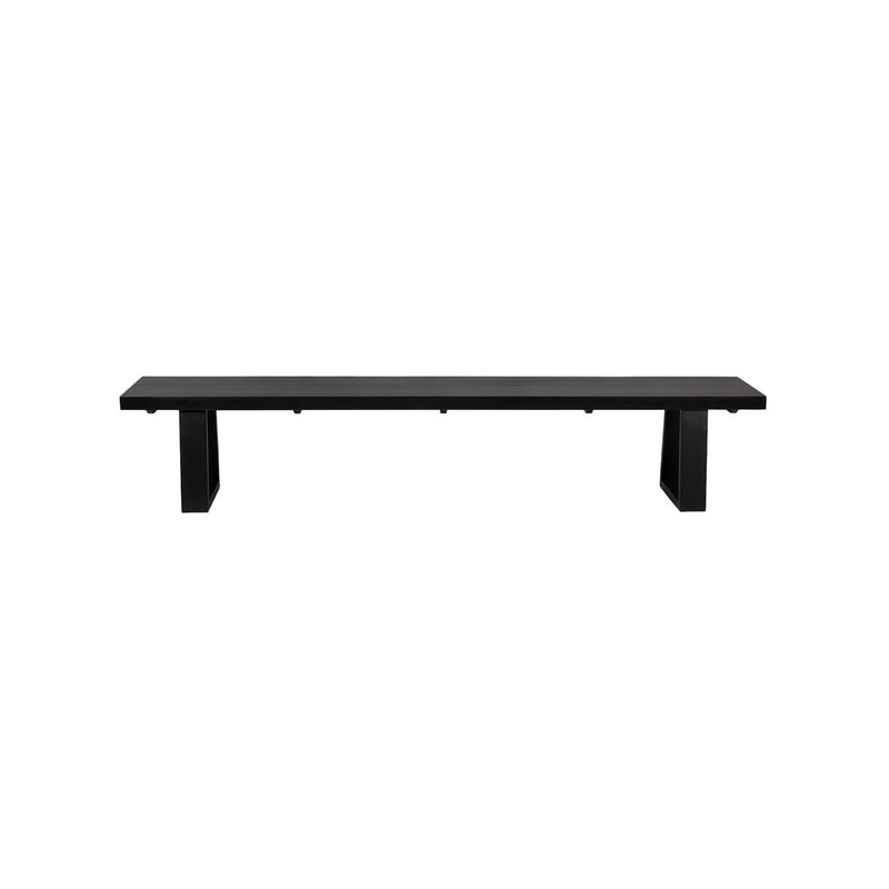 F-BN109-BL Sloane bench in black hardwood finish