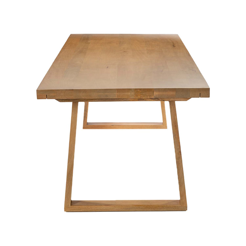F-BN109-NW Sloane bench in natural hardwood finish