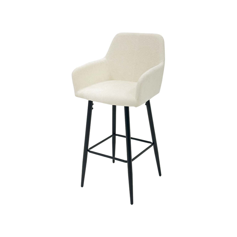 barstool, cream, fabric, rental, events, exhibitions, furniture rental
