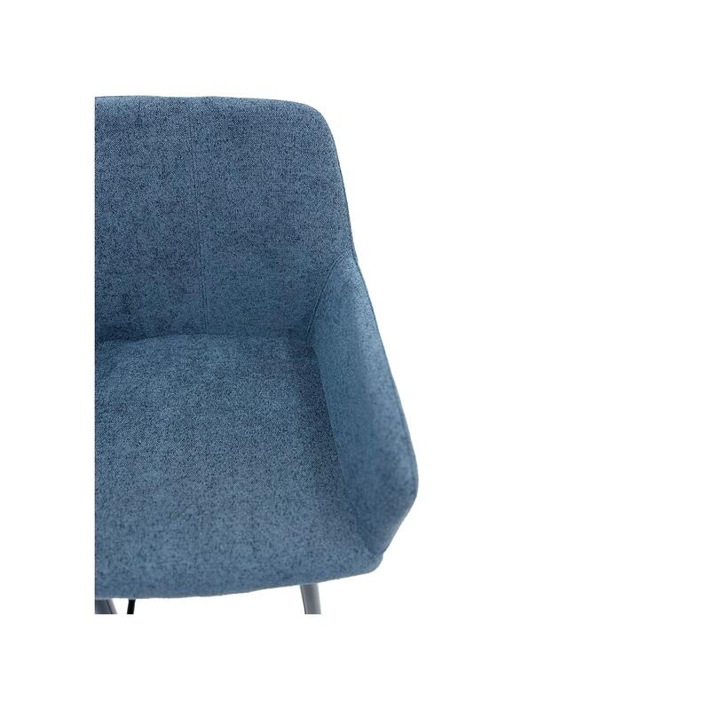 F-BS103-DG Lucas barstool in dark grey fabric with black legs