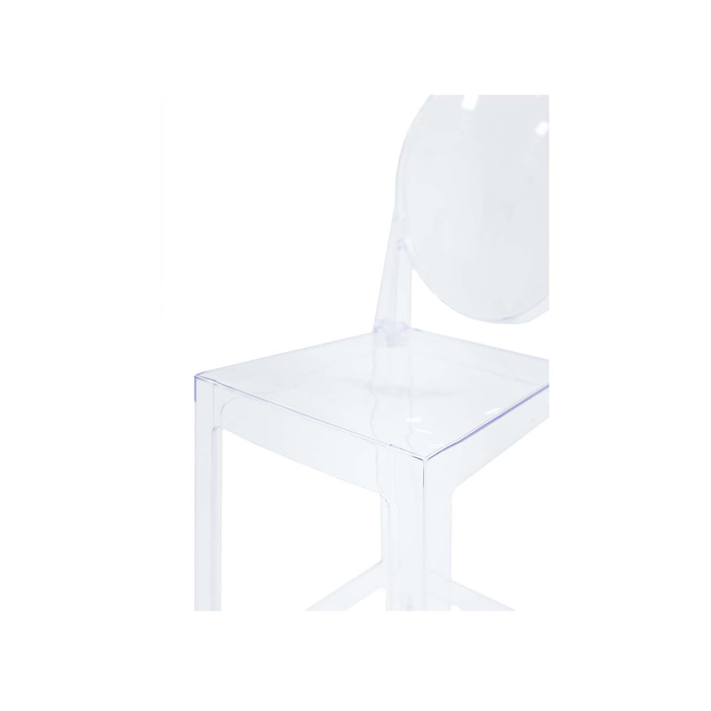 F-BS106-CL Ghost barstool in clear acrylic